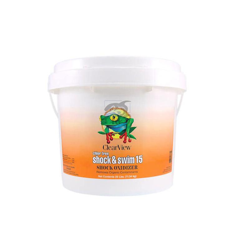 Clearview Chlor Free Shock & Swim 15 Pail 25# | Orca Pacific